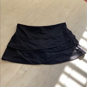 Lucky in Love black tennis skirt